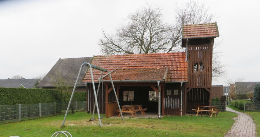 Schutzhütte auf dem Spielplatz Lüttken Kamp