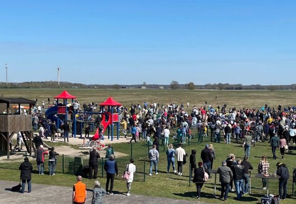 Das große Ostereier-Suchen auf dem Texas Airport in Varrelbusch